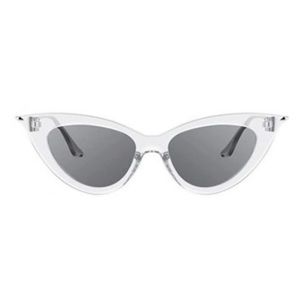 CLEAR Retro Cat Eye Vintage Style Sunglasses